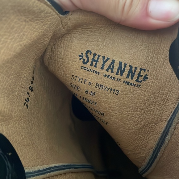 Shyanne Women's Black Cowgirl Boots - Snip Toe - Picture 6 of 6